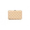 Porte cartes ÖGON DESIGNS Quilted Button Rose Gold - Maroquinerie Quey Charlieu