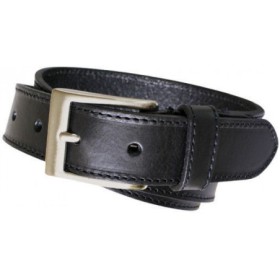 Ceinture cuir Les Ateliers Fourès 50311 Noir - Maroquinerie Quey Charlieu