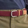 La ceinture élastique Faguo BNS BUR00 Bordeaux est pratique et élégante