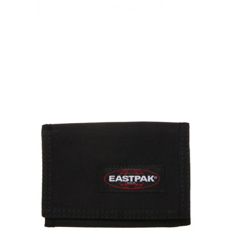 Portefeuille toile Eastpak Crew noir, pour monnaie, billets et papiers