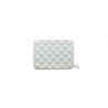 Porte cartes ÖGON DESIGNS Quilted Passport Silver Maroquinerie Quey Charlieu