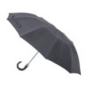 Parapluie pliant homme poignée bois Maison Piganiol 262 Jacquard Noir