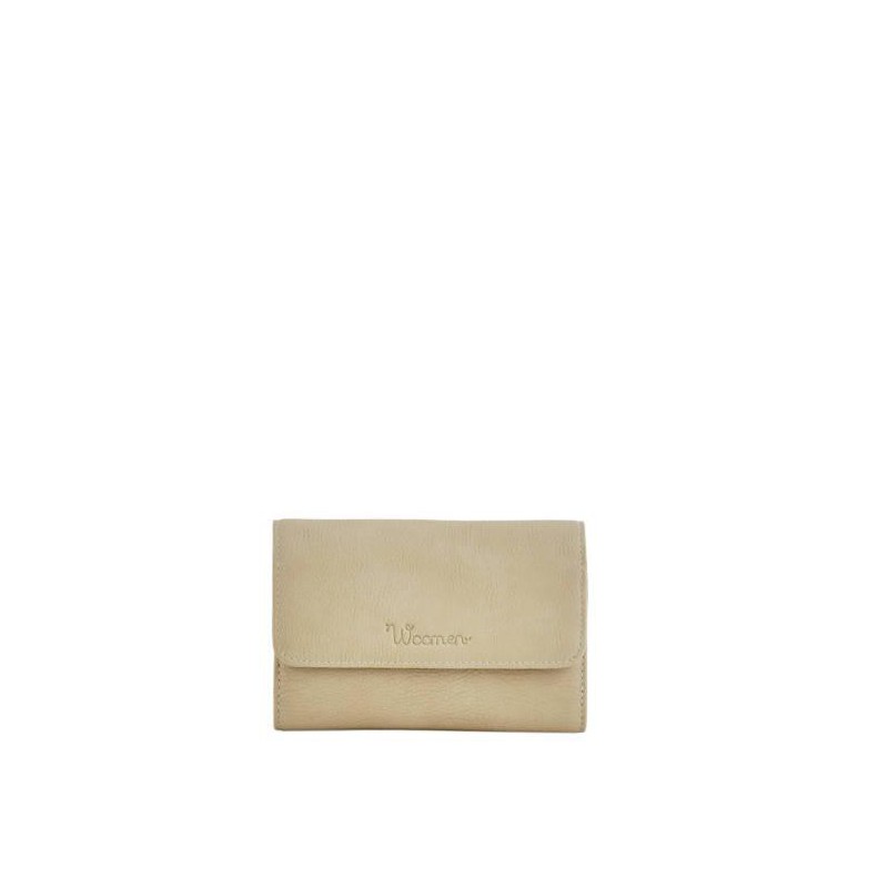 Porte monnaie  Woomen Vegan WACAC 93 Beige - Maroquinerie Quey Charlieu