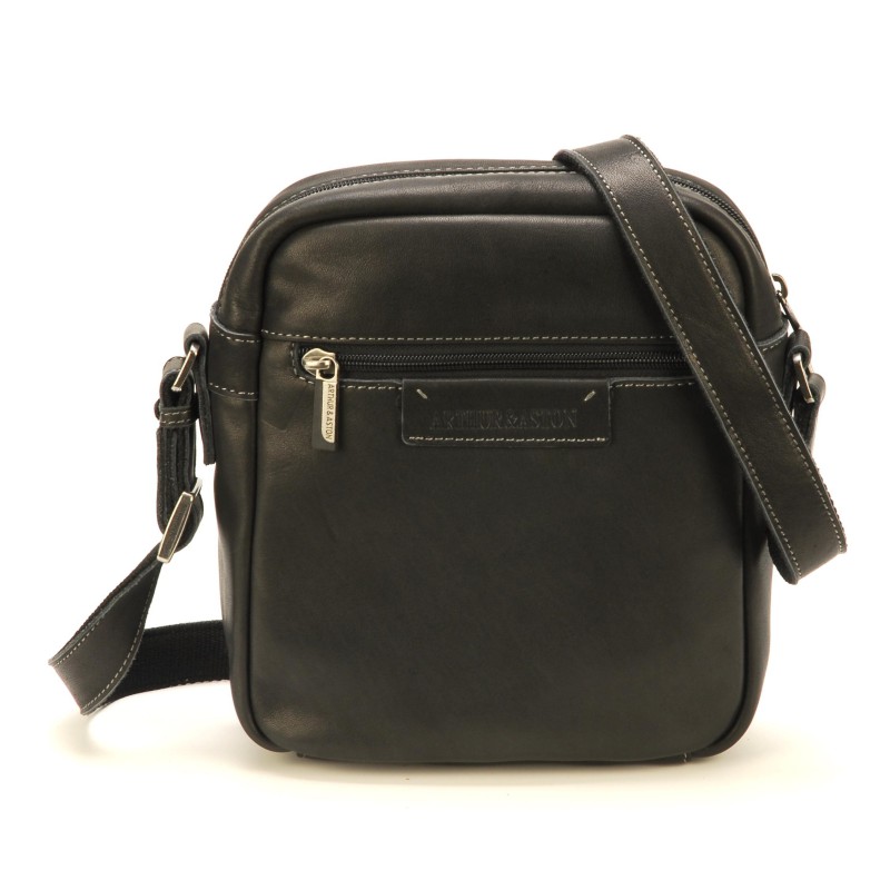 Sac travers Arthur & Aston 2028 10 Noir - Maroquinerie Quey Charlieu