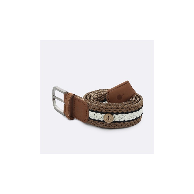 Ceinture Faguo CAM18 Camel Marine-Maroquinerie Quey Charlieu