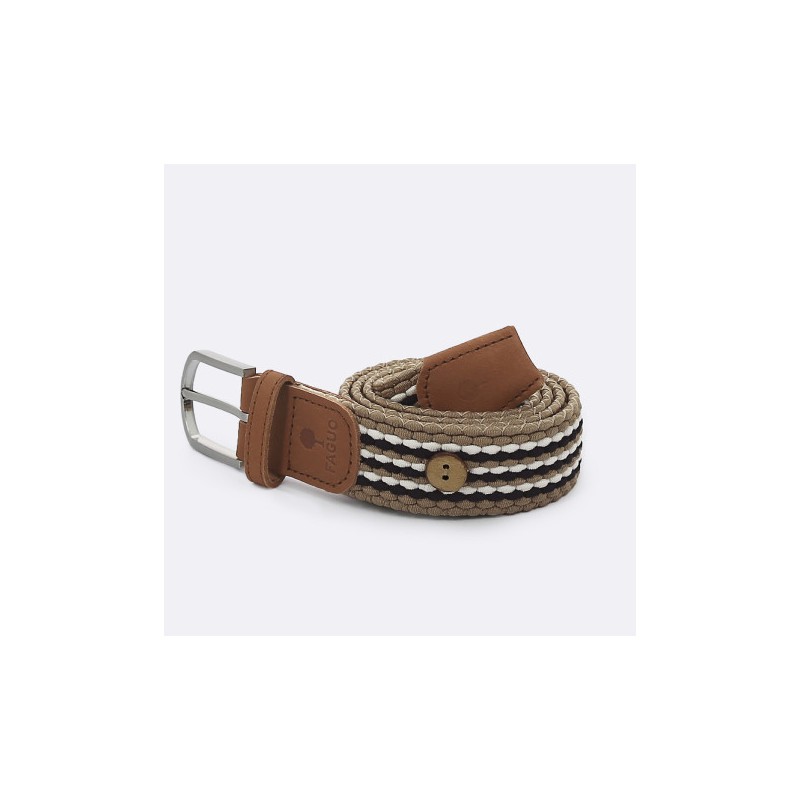 Ceinture Faguo BEI27 Beige Marine-Maroquinerie Quey Charlieu