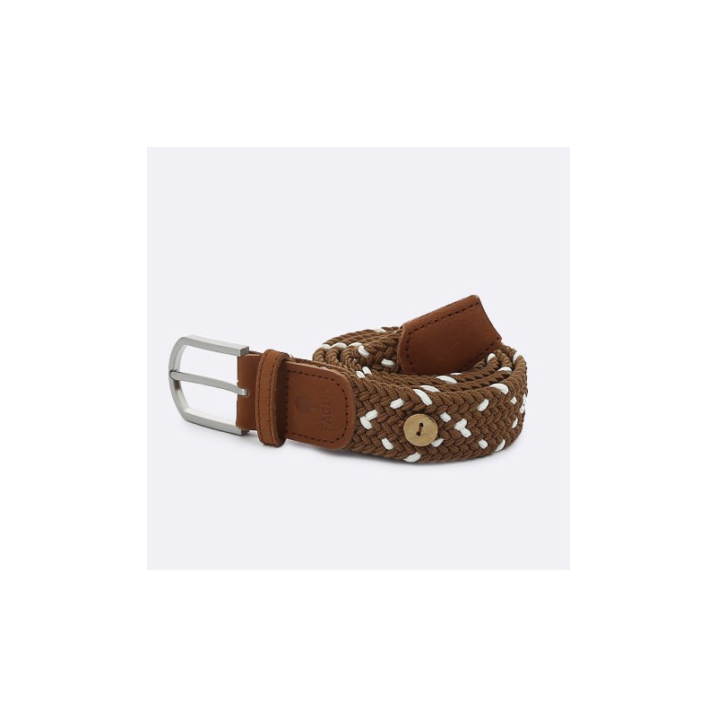 Ceinture Faguo CAM23 Camel Crème -Maroquinerie Quey Charlieu