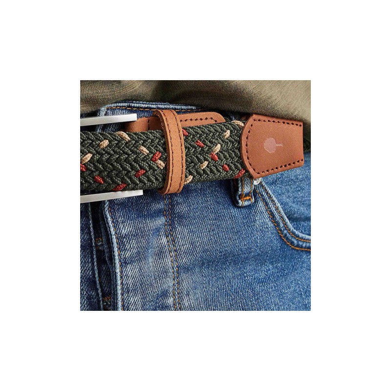 Ceinture Faguo BNS KAK28 Kaki Terracotta