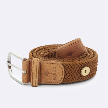 Ceinture Faguo CAM00 Camel-Maroquinerie Quey Charlieu