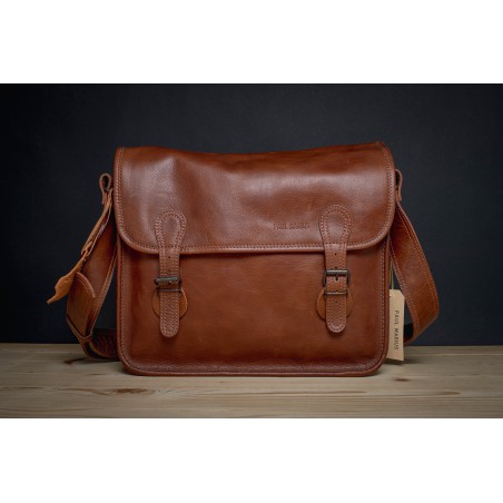 Sac cuir Paul Marius LaSacoche M Tabac - Maroquinerie Quey Charlieu