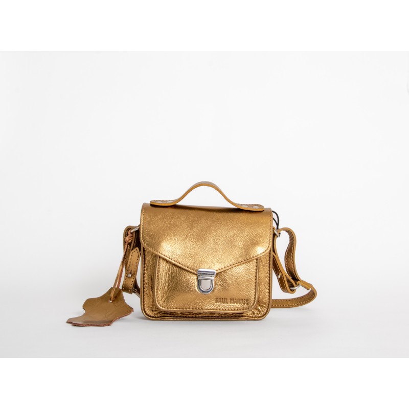 Sac cuir Paul Marius Mademoiselle George Bronze - Maroquinerie Quey Charlieu (1)