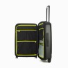 Valise cabine 4 roues Elite Pure Premium E2121 Rugged Black - Maroquinerie Quey Charlieu