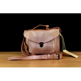 Sac Cuir Paul Marius Mademoiselle George Or Rose - Maroquinerie Quey Charlieu