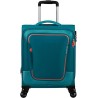 Valise cabine 4 roues 55cm American Tourister Pulsonic 146516*6058 Stone Teal - Maroquinerie Quey Charlieu