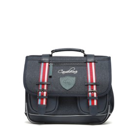 Cartable Caméléon 35cm VIB CA35 Navy Stripes - Maroquinerie Quey Charlieu