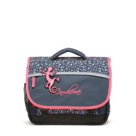 Cartable Caméléon 35cm BAS CA35 Navy Miniflowers - Maroquinerie Quey Charlieu