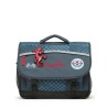 Cartable Caméléon 38 cm BAS CA38 Navy Red Cars - Maroquinerie Quey Charlieu