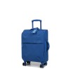 Valise cabine 4 roues  Elite E1521 Pure Soft 55 cm Bleu Classique-Maroquinerie Quey Charlieu