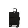 Valise cabine 4 roues  Elite E1521 Pure Soft 55 cm Noir-Maroquinerie Quey Charlieu