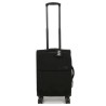 Valise cabine 4 roues  Elite E1521 Pure Soft 55 cm Noir-Maroquinerie Quey Charlieu