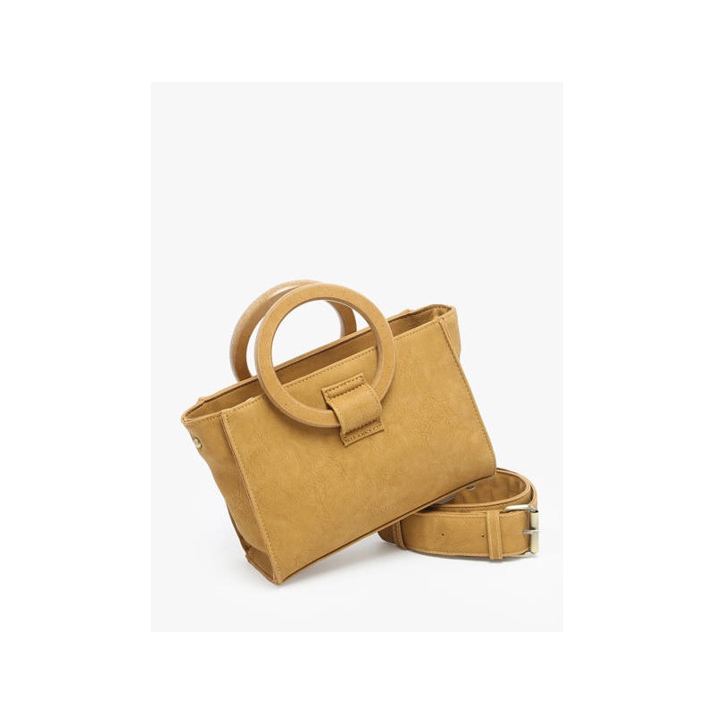 Sac porté main Woomen Vegan WACAC 5A Jaune-Maroquinerie Quey Charlieu