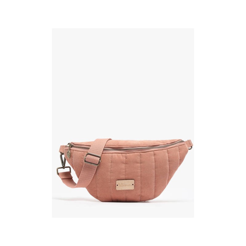 Sac banane Woomen Vegan WIXO03 Rose-Maroquinerie Quey Charlieu