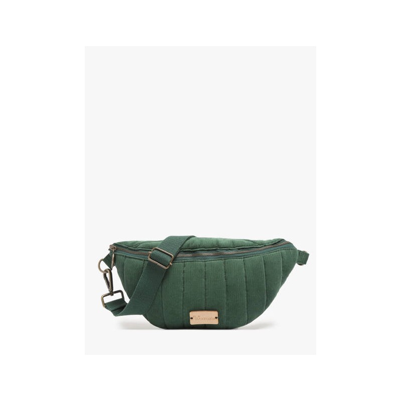 Sac banane Woomen Vegan WIXO03 Vert-Maroquinerie Quey Charlieu