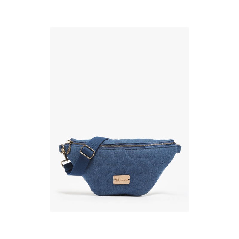 Sac banane Woomen Vegan MUD04 Denim-Maroquinerie Quey Charlieu