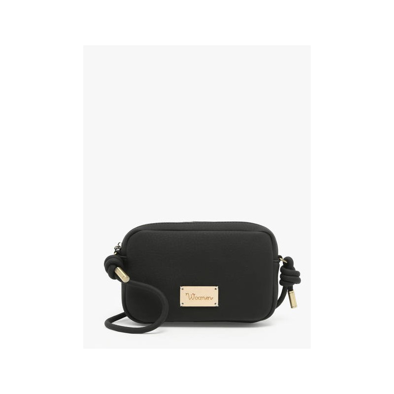 Sac bandoulière Woomen Vegan WMUS11 Noir-Maroquinerie Quey Charlieu