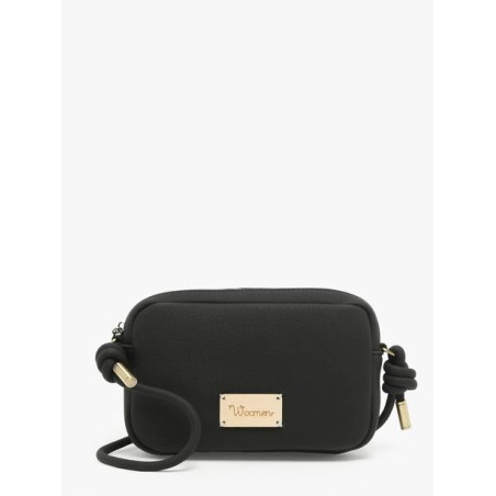 Sac bandoulière Woomen Vegan WMUS11 Noir-Maroquinerie Quey Charlieu