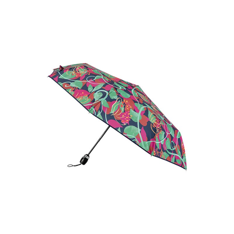 Parapluie pliant femme Maison Piganiol 55.487 Brocéliande - Maroquinerie Quey Charlieu