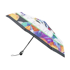 Parapluie pliant femme Maison Piganiol 55.487 Fleurs D'Acier - Maroquinerie Quey Charlieu