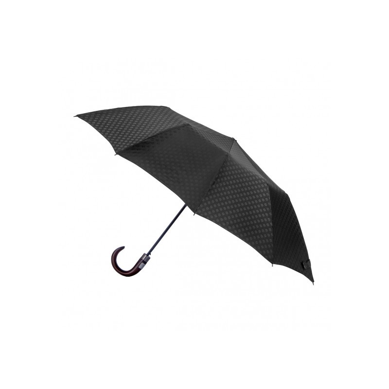 Parapluie Pliant Homme Maison Piganiol 56.312 Noir Arabica - Maroquinerie Quey Charlieu