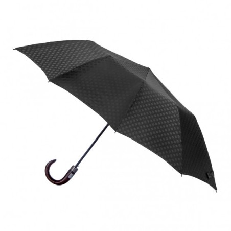 Parapluie Pliant Homme Maison Piganiol 56.312 Noir Arabica - Maroquinerie Quey Charlieu