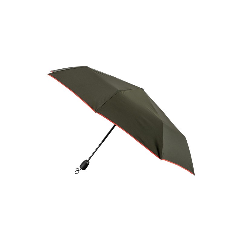 Parapluie pliant  Les Essentiels Maison Piganiol  55.48 Kaki finition Sanguine - Maroquinerie Quey Charlieu