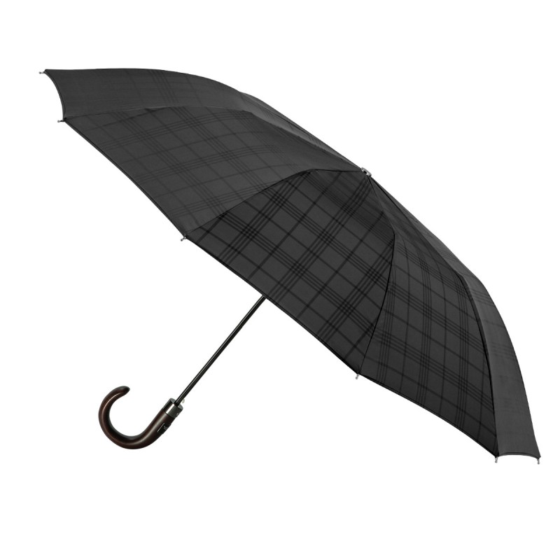 Parapluie Pliant Medium Homme Maison Piganiol 56.312 Prince de Galles - Maroquinerie Quey Charlieu