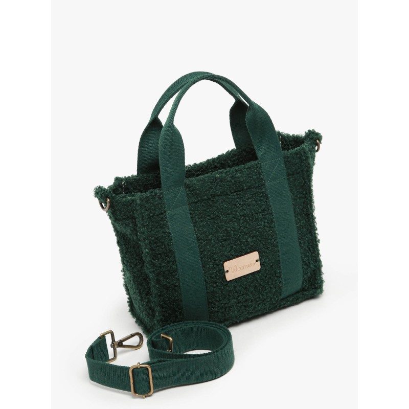 Sac porté main Woomen Vegan Muflier Vert - Maroquinerie Quey Charlieu